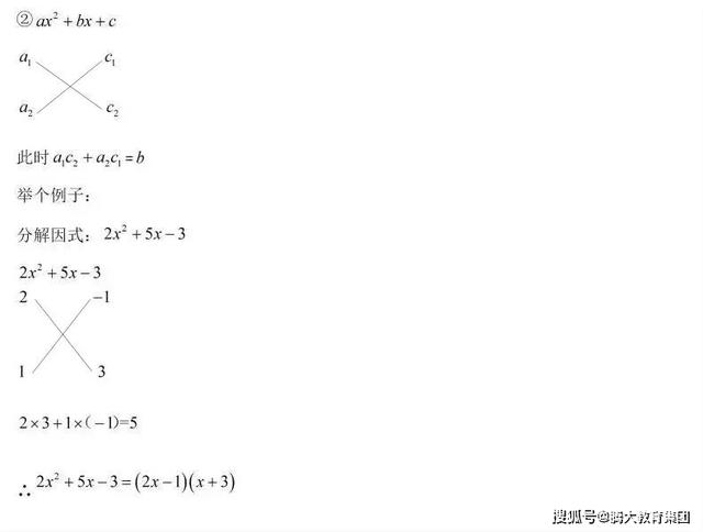 初中数学考试重点因式分解方法合集 掌握考试拿高分