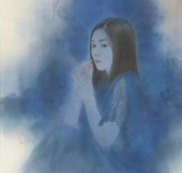 另外柔美 日本画家京都绘美的女性人物工笔画作品 图